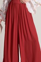 Tesettür giyim KIRMIZI T 6964 Mısra- Salaş Pantolon