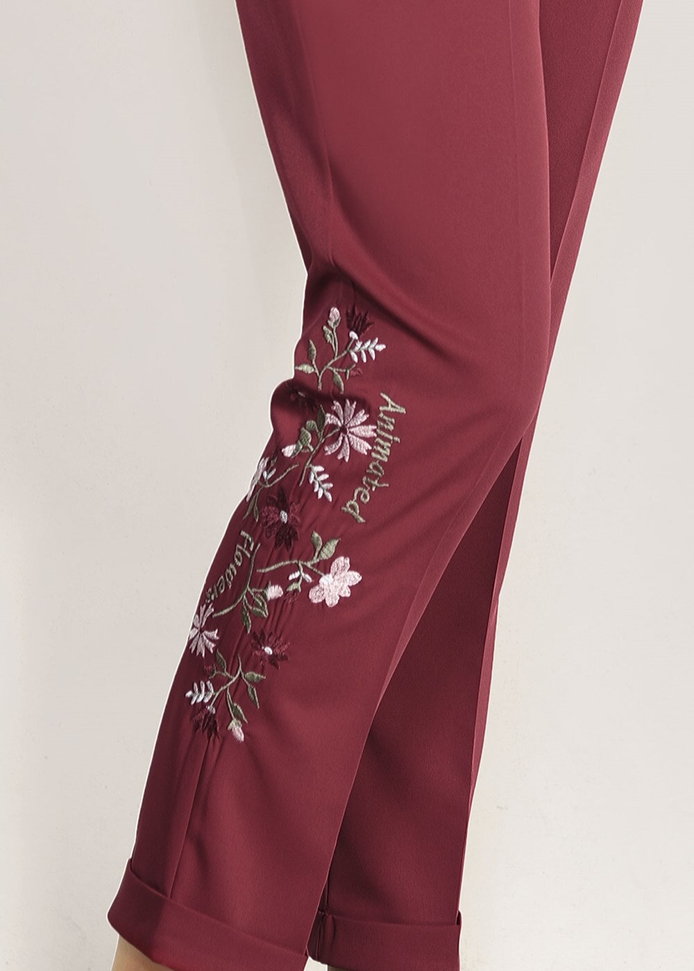 Vêtements hijab ROUGE BORDEAUX PANTALON 7174 