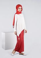 Tesettür giyim KIRMIZI T 7208 Nadya 43414 Pantolon-Alv Fashion
