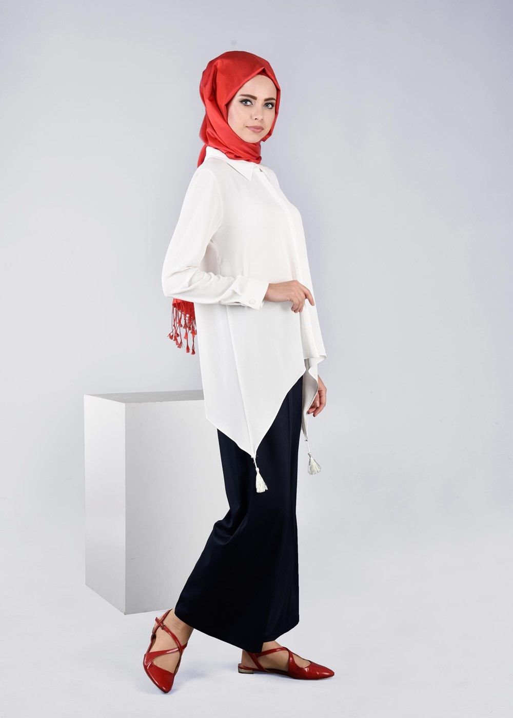 Tesettür giyim LACİVERT T 7208 Nadya 43414 Pantolon-Alv Fashion