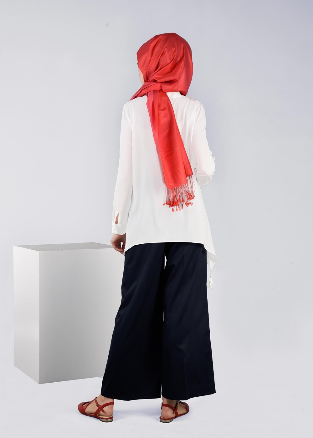 Tesettür giyim LACİVERT T 7208 Nadya 43414 Pantolon-Alv Fashion