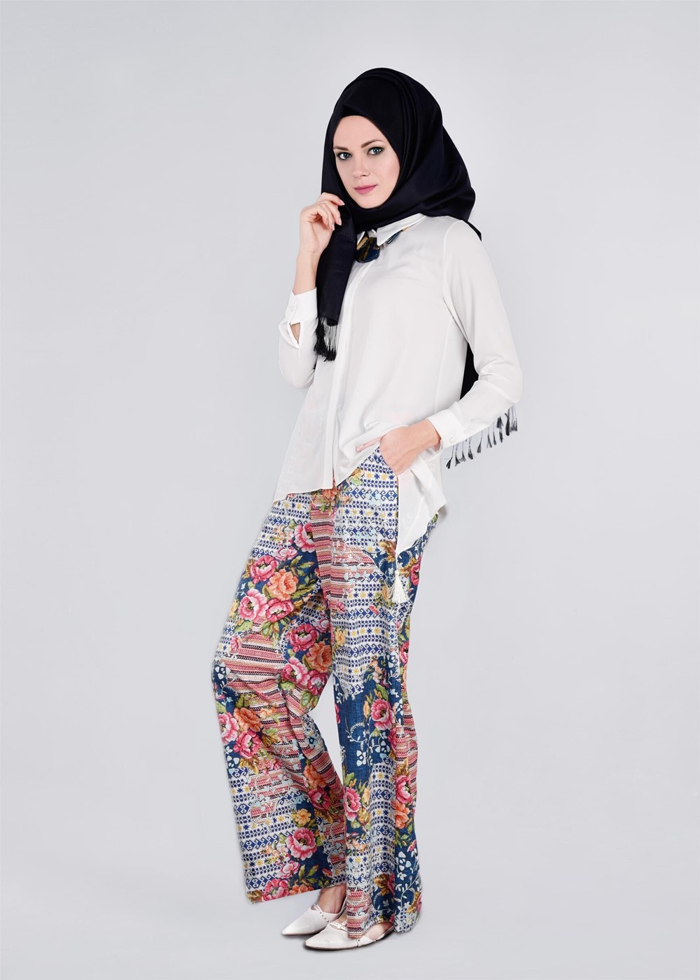 Tesettür giyim LACİVERT T 7209 Sonya 10406 Pantolon-Alv Fashion