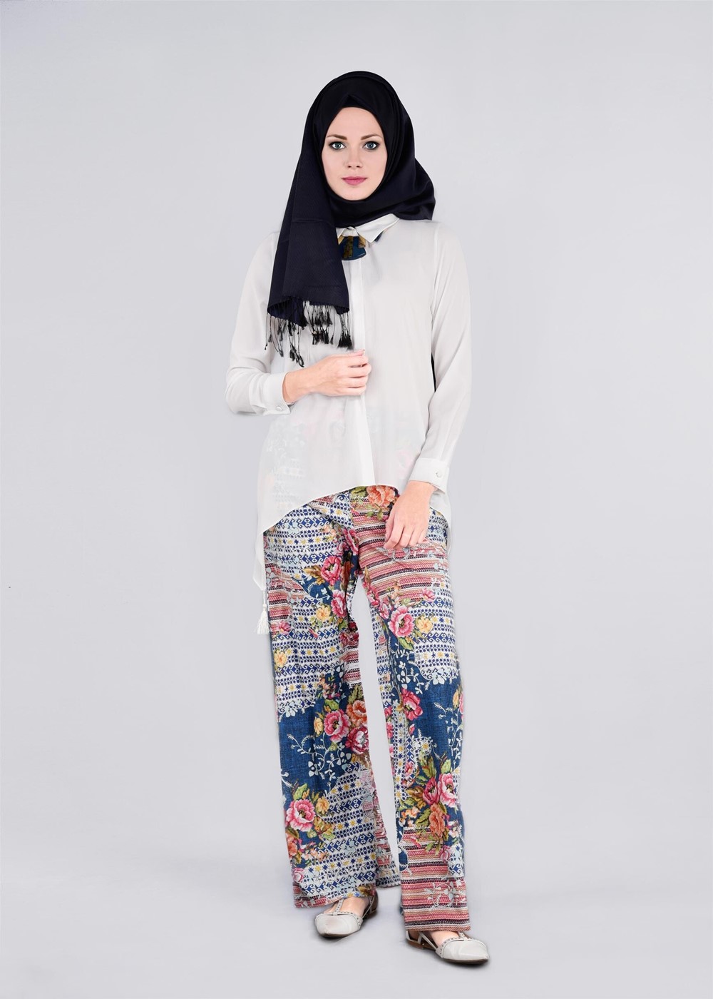 Tesettür giyim LACİVERT T 7209 Sonya 10406 Pantolon-Alv Fashion