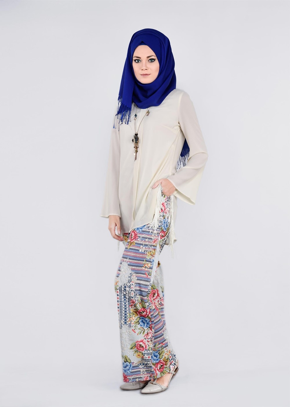 Tesettür giyim MAVİ T 7209 Sonya 10406 Pantolon-Alv Fashion