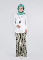 Hijab clothing BEIGE CREPE PANTS 7210 