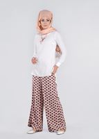 Tesettür giyim PUDRA T 7210 Emp. Crep 3740 Pantolon-Alv Fashion