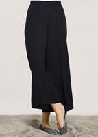 Tesettür giyim SİYAH BELİ LASTİKLİ BOL KESİM PANTOLON 7241