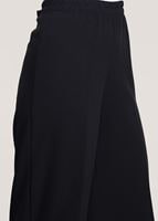 Tesettür giyim SİYAH BELİ LASTİKLİ BOL KESİM PANTOLON 7241