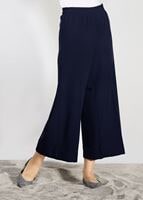 Tesettür giyim LACİVERT BELİ LASTİKLİ BOL KESİM PANTOLON 7241