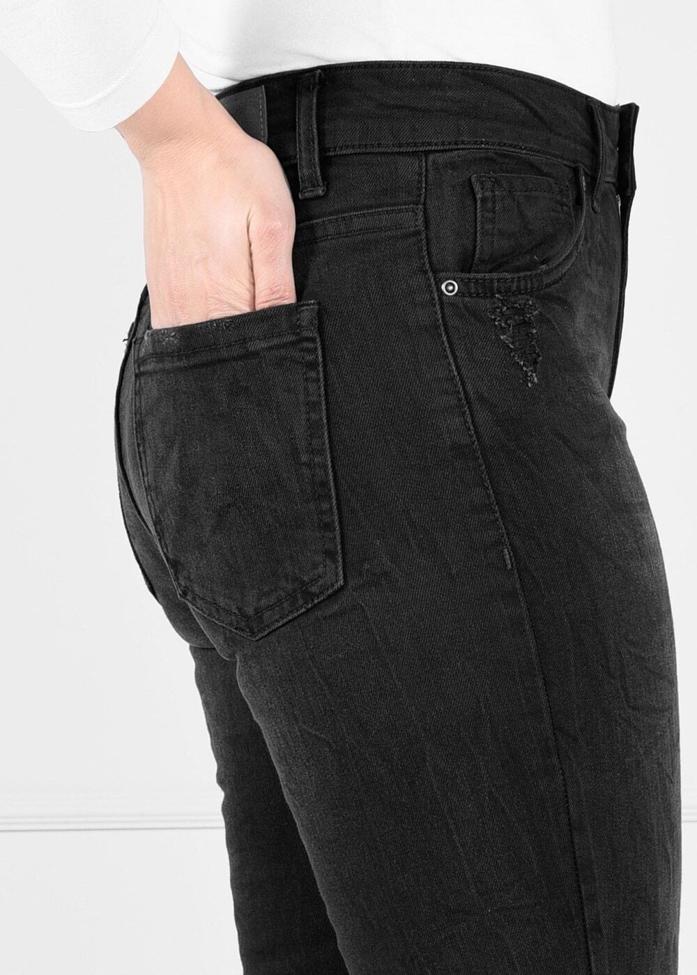 Vêtements hijab NOIR PANTALONS EN DENIM 7264 