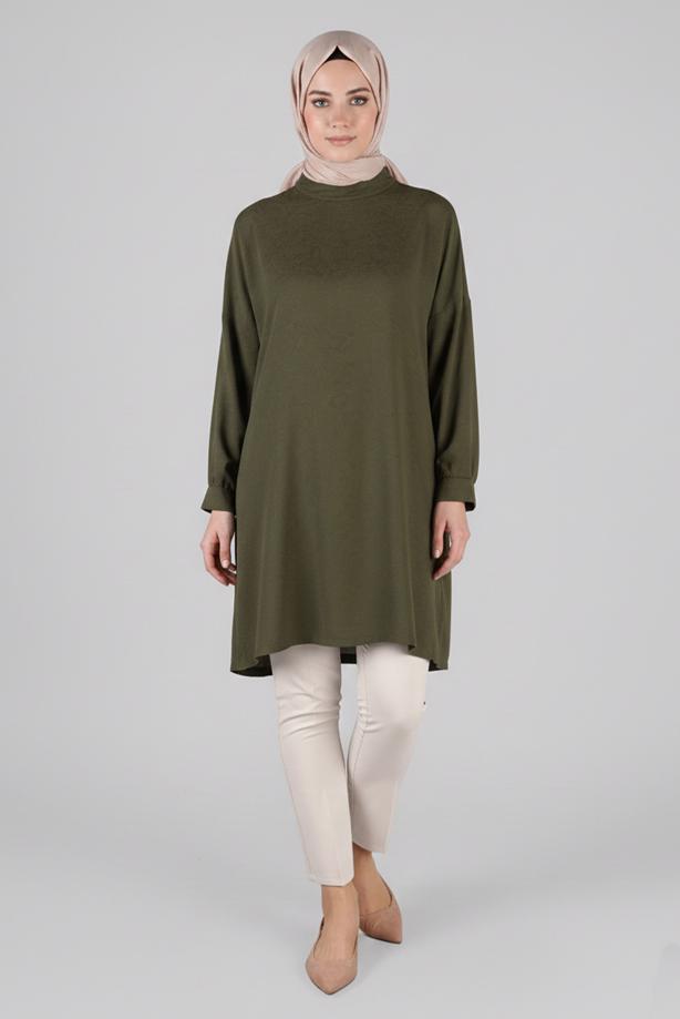 Tesettür giyim  ARA BEL DAR PAÇA PANTOLON 7309  - TRENDTESETTÜR