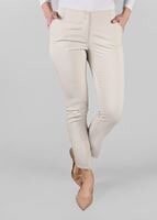 Tesettür giyim BEJ ARA BEL DAR PAÇA PANTOLON 7309 