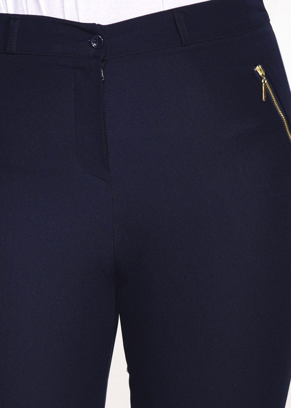 Tesettür giyim LACİVERT T 7402 Amine Hüma-Klasik Kesim Pantolon