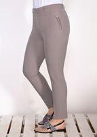 Tesettür giyim VİZON T 7402 Amine Hüma-Klasik Kesim Pantolon