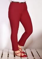 Vêtements hijab ROUGE PANTALON AVEC CEINTURE 7602