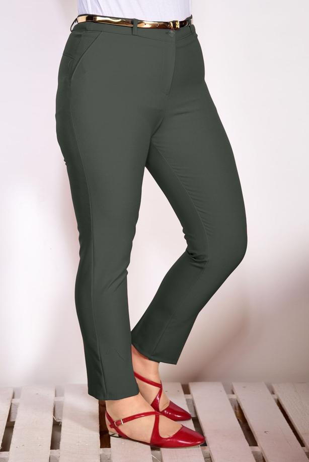 Vêtements hijab KAKI PANTALON AVEC CEINTURE 7602 - TRENDTESETTÜR