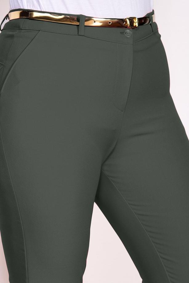 Vêtements hijab KAKI PANTALON AVEC CEINTURE 7602 - TRENDTESETTÜR