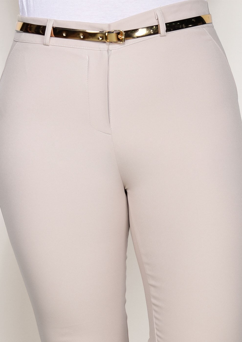 Vêtements hijab BEIGE PANTALON AVEC CEINTURE 7602