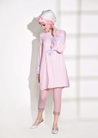 Tesettür giyim PUDRA DANTEL DETAYLI PANTOLON 7641 