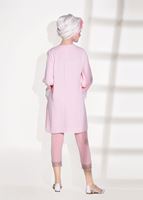 Tesettür giyim PUDRA DANTEL DETAYLI PANTOLON 7641 