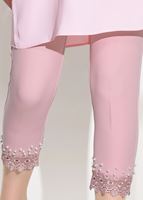 Tesettür giyim PUDRA DANTEL DETAYLI PANTOLON 7641 