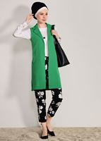 Hijab clothing BLACK FLORAL LYCRA PANTS 7896 