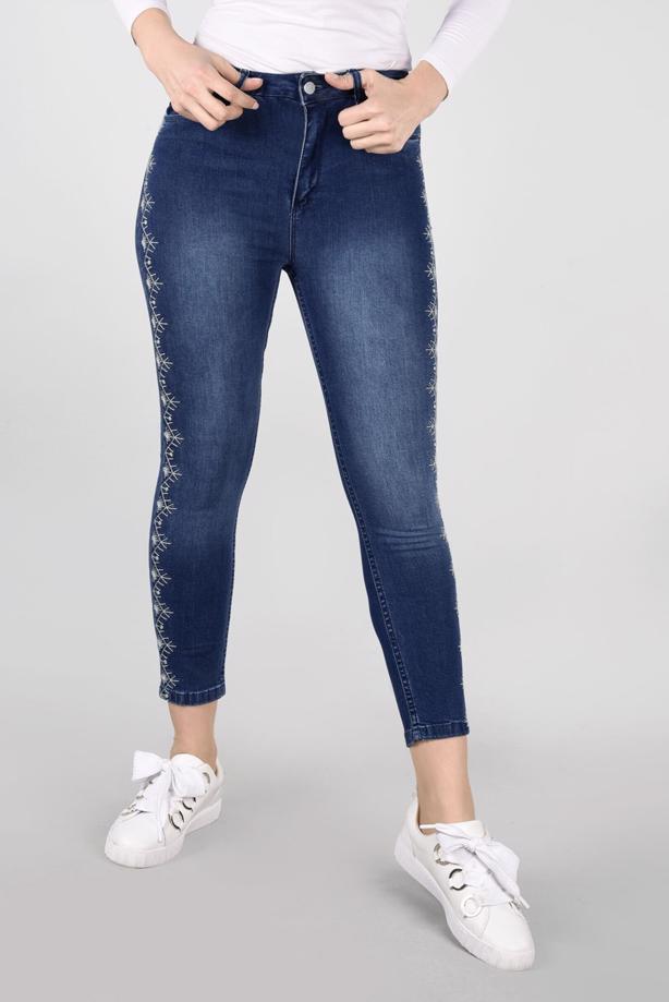 Hijab-Kleidung  T 8113 Lvr-Etnik Desen Pantolon - TRENDTESETTÜR