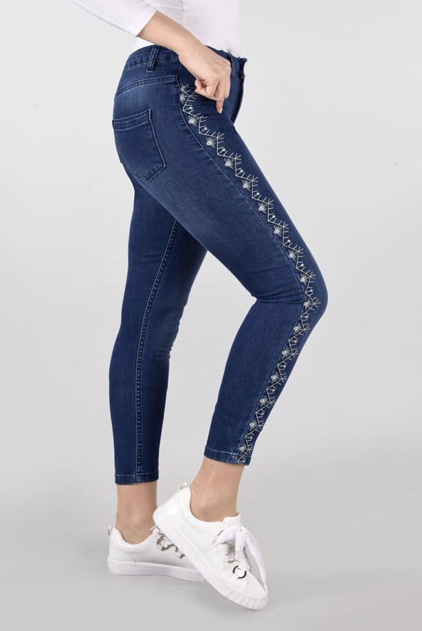 Hijab-Kleidung  T 8113 Lvr-Etnik Desen Pantolon - TRENDTESETTÜR