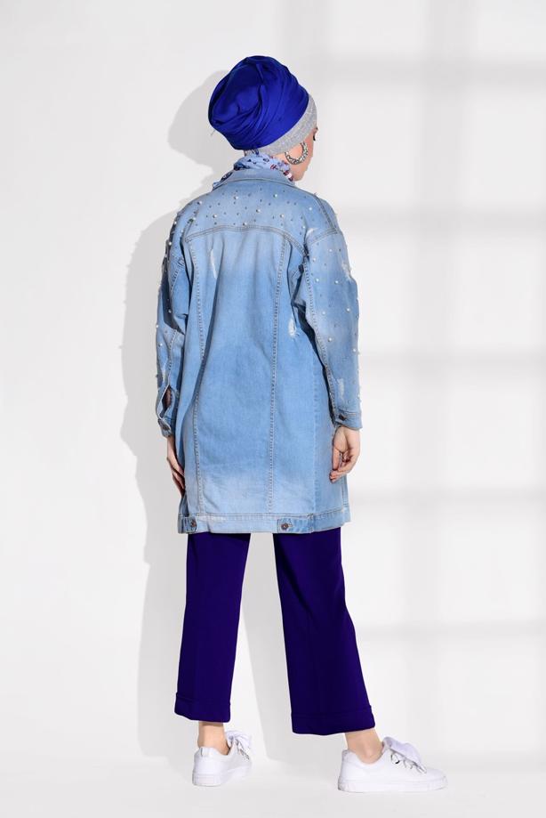 Hijab-Kleidung  T 8664 Mısra-Fermuar Detaylı Pantolon - TRENDTESETTÜR