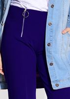 Tesettür giyim LACİVERT T 8664 Mısra-Fermuar Detaylı Pantolon