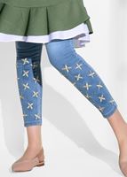 Vêtements hijab BLEU PANTALON À BRODERIE T 9309