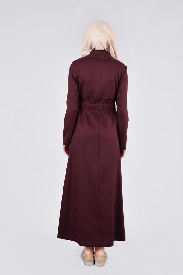 Tesettür giyim  T 1011 Taylor Pardesü-Alv Fashion - TRENDTESETTÜR