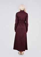 Tesettür giyim BORDO T 1011 Taylor Pardesü-Alv Fashion
