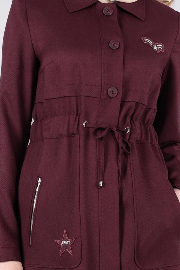 Tesettür giyim  T 1011 Taylor Pardesü-Alv Fashion - TRENDTESETTÜR