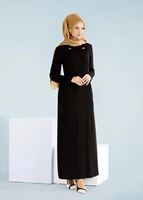 Tesettür giyim SİYAH T 1023 Gino Pardesü-Alv Fashion