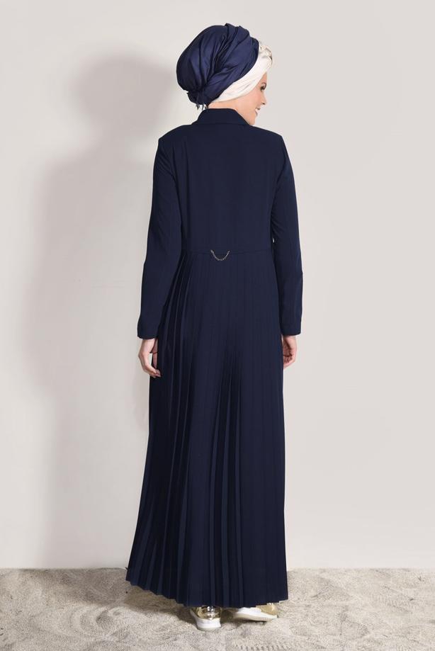 Tesettür giyim  T 1023 Gino Pardesü-Alv Fashion - TRENDTESETTÜR