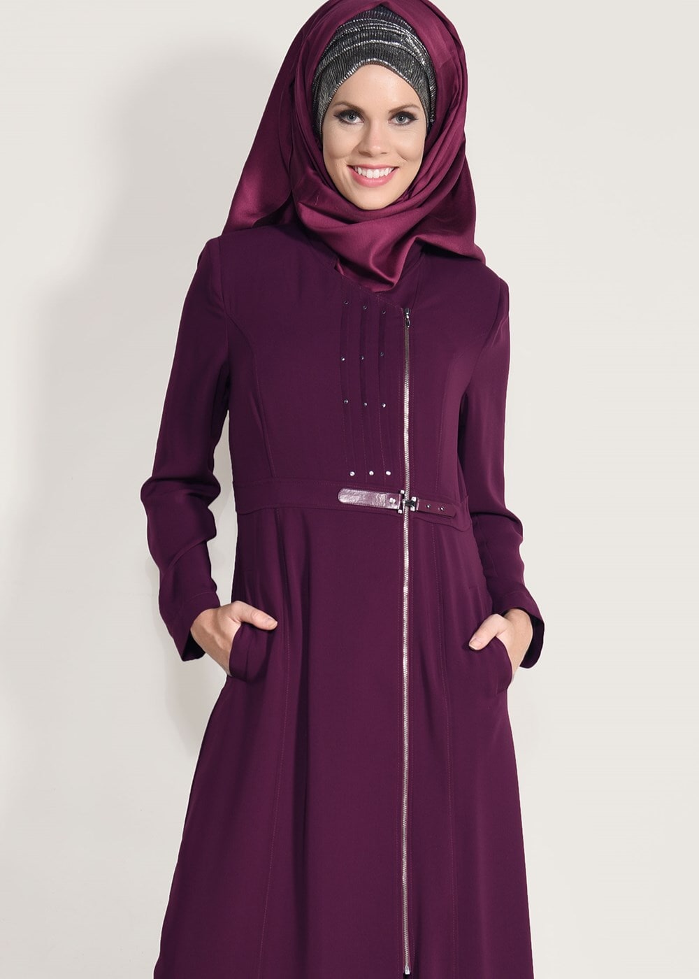 Tesettür giyim MÜRDÜM T 1036 Virona Tesettür Pardesü-Alv Fashion