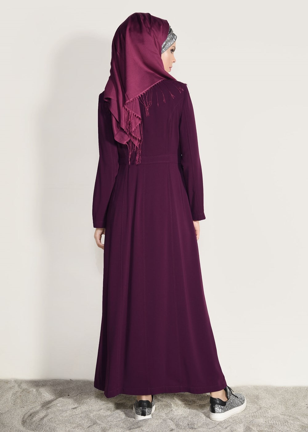 Tesettür giyim MÜRDÜM T 1036 Virona Tesettür Pardesü-Alv Fashion