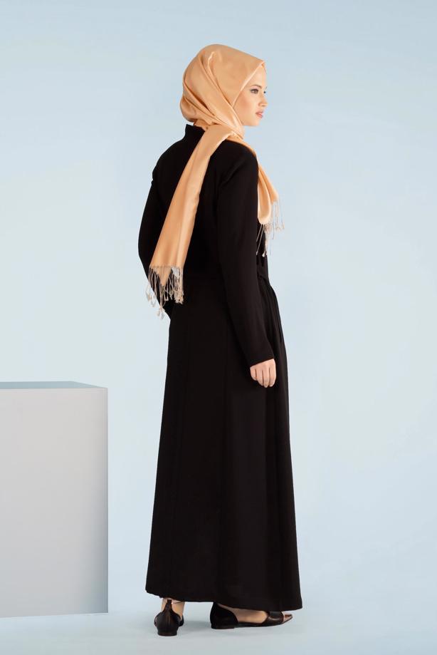 Vêtements hijab  T 1049 Orlando Tesettür Pardesü-Alv Fashion - TRENDTESETTÜR