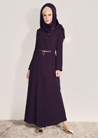 Tesettür giyim MÜRDÜM T 1049 Orlando Tesettür Pardesü-Alv Fashion
