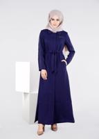 Tesettür giyim LACİVERT T 1060 New Defne  Pardesü-Alv Fashion