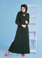 Vêtements hijab VERT T 1074 Elvan 3731 Pardesü-Alv Fashion