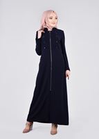 Tesettür giyim LACİVERT T 1087 Maral 5985 Pardesü-Alv Fashion