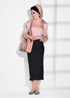 Tesettür giyim SİYAH 69341 ETEK