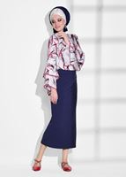 Tesettür giyim LACİVERT 69341 ETEK