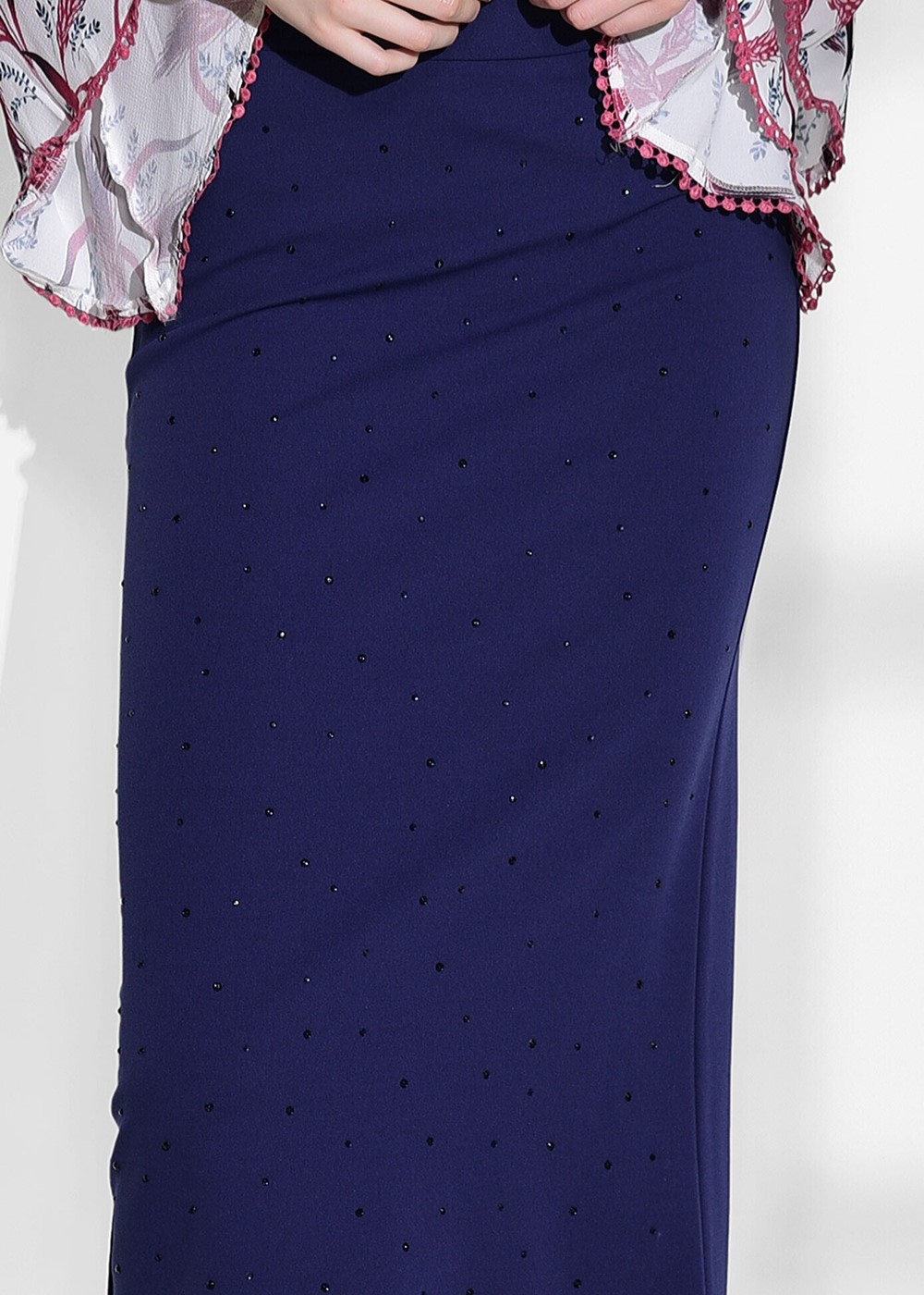 Tesettür giyim LACİVERT 69341 ETEK