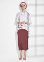 Tesettür giyim PEMBE 69341 ETEK