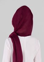 Tesettür giyim BORDO T 47220 Bonjela- Koton Şal