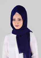 Vêtements hijab BLEU MARINE COTTON SHAWL 47220