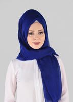 Tesettür giyim LACİVERT T 47220 Bonjela- Koton Şal